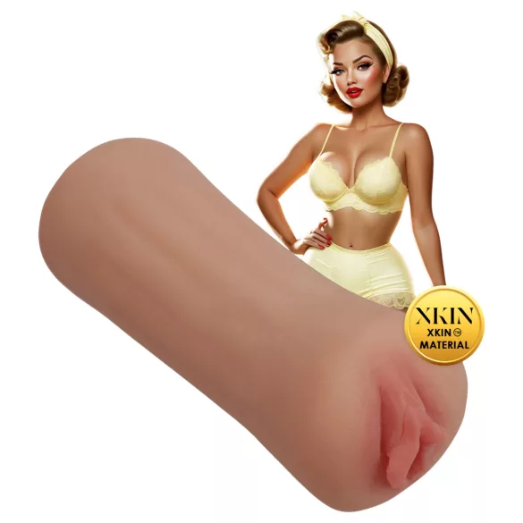XKIN Party Slut Bettie - realistisk kunstig vagina‑masturbator (naturfarget)