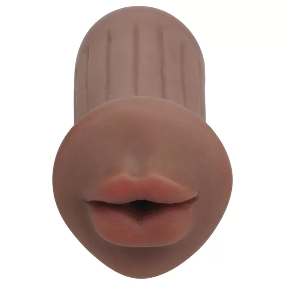 XKIN - kunstig munn-masturbator - S (mørk naturfarge)