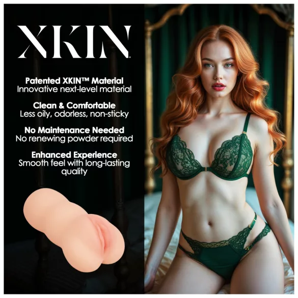 XKIN Temtress Nicolette - realistisk kunstig vagina‑masturbator (naturlig)