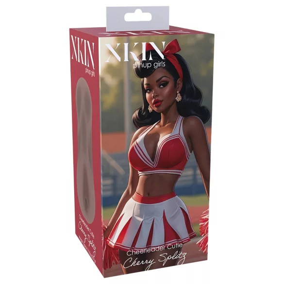 XKIN Cheerleader Cherry - realistisk vaginamasturbator (mørk naturfarge)