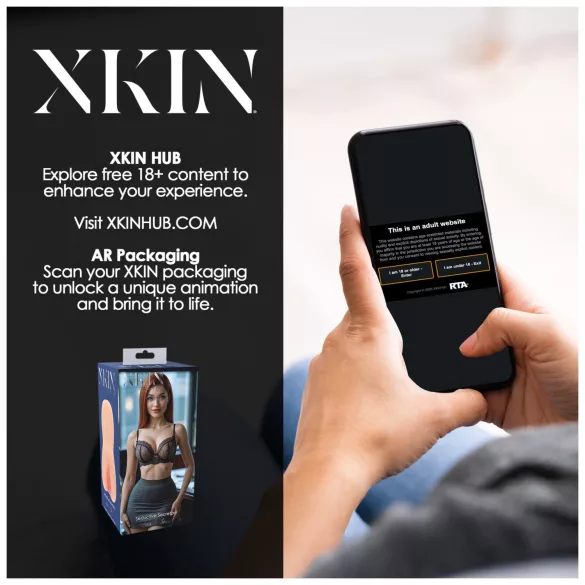 XKIN Amber Blowfiled - realistisk kunstig vagina‑masturbator (natur)