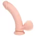 RealRock - realistisk vibrator med dobbel tetthet (hudfarget) - 18 cm