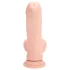 RealRock - realistisk vibrator med dobbel tetthet (hudfarget) - 18 cm