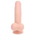 RealRock - realistisk vibrator med dobbel tetthet (hudfarget) - 18 cm