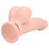 RealRock - realistisk vibrator med dobbel tetthet (hudfarget) - 18 cm