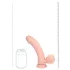 RealRock - realistisk vibrator med dobbel tetthet (hudfarget) - 20 cm