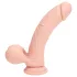 RealRock - realistisk vibrator med dobbel tetthet (hudfarget) - 20 cm