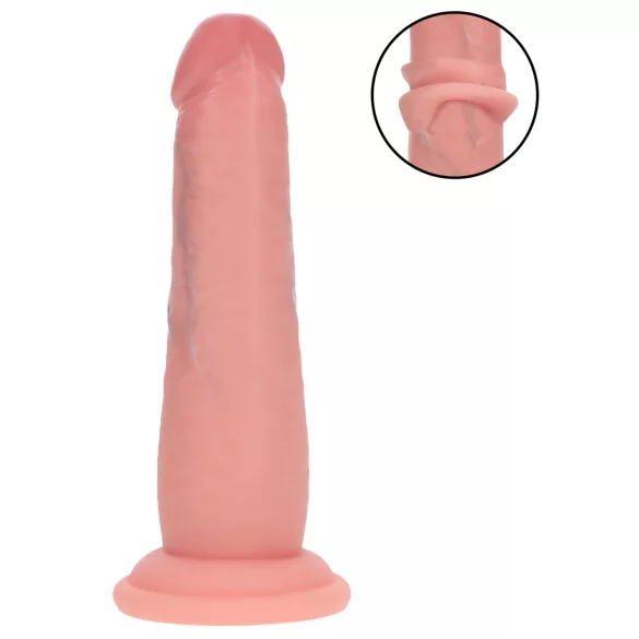 RealRock - realistisk dildo med dobbel tetthet (hudfarget) - 15,5 cm