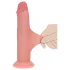 RealRock - realistisk dildo med dobbel tetthet (hudfarget) - 15,5 cm