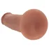 RealRock - realistisk dildo med dobbel tetthet (solbrun) - 15,5 cm