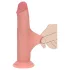 RealRock - realistisk dildo med dobbel tetthet (hudfarget) - 18,5 cm