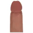 RealRock - realistisk dildo med dobbel tetthet (solbrun) - 18,5 cm