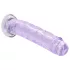 RealRock - realistisk dildo med sugekopp (lilla) - 12,7 cm