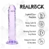 RealRock - realistisk dildo med sugekopp (lilla) - 12,7 cm