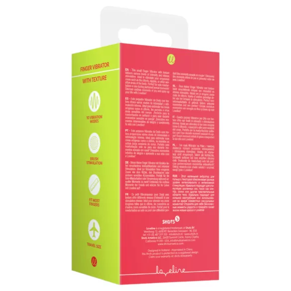 Loveline - stimulerende fingervibrator (rød)