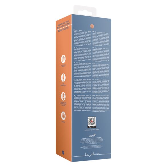 Loveline - Varmende Skyv-Vibrator (Blå)