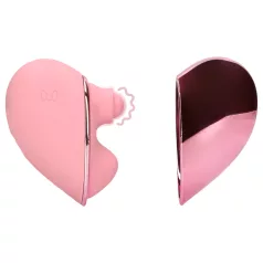 Loveline Hjertebank - oppladbar klitorisvibrator (rosa)
