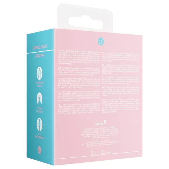 Loveline Hjertebank - oppladbar klitorisvibrator (rosa)