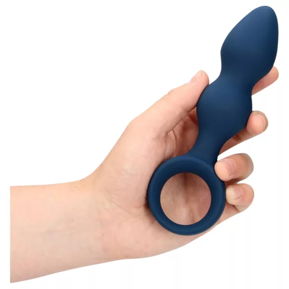 Loveline - analt plugg med ring - stor (blå)