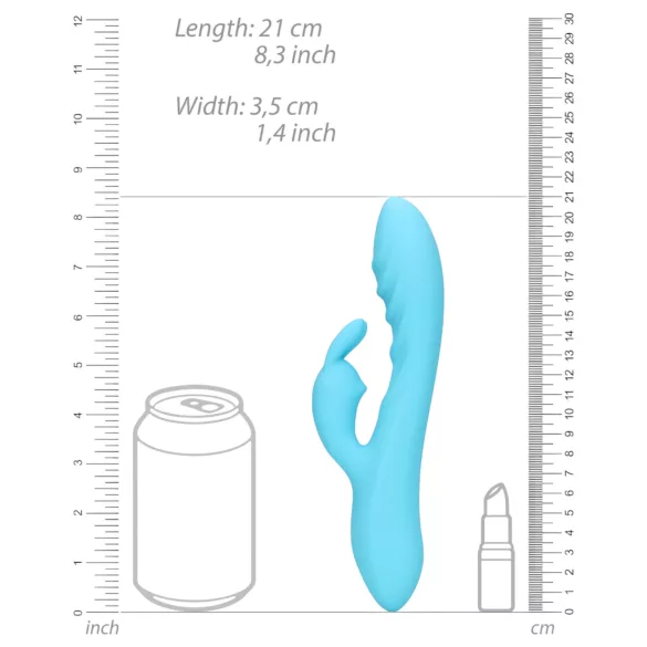 Loveline - vanntett kanin klitorisvibrator (blå)