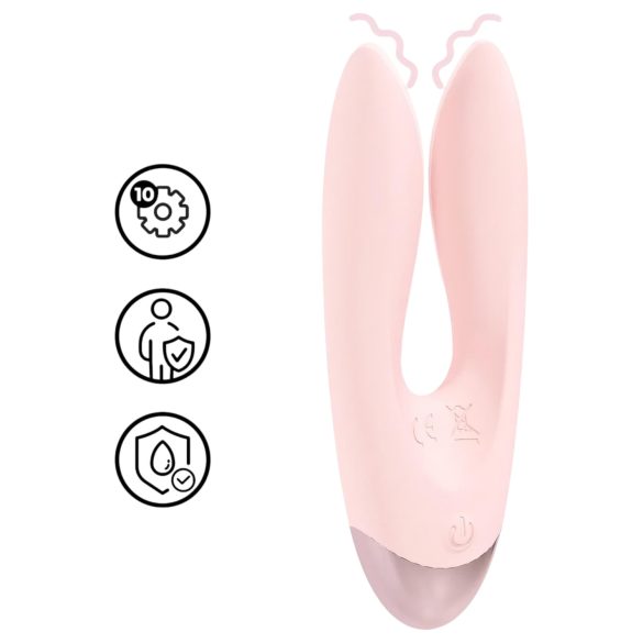 Loveline Amour - dobbelarmet vibrator (rosa)