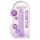 REALROCK - transparent realistisk dildo - lilla (17 cm)