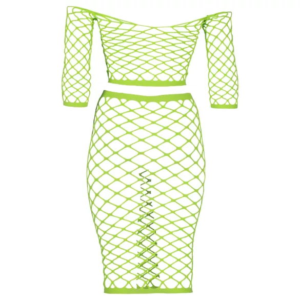 Strålende oomph! Neon-ny kjole og topp