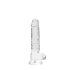 REALROCK - Gjennomsiktig realistisk dildo - 17 cm