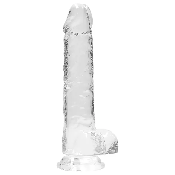 REALROCK - gjennomsiktig, naturtro dildo - gjennomsiktig (19 cm)