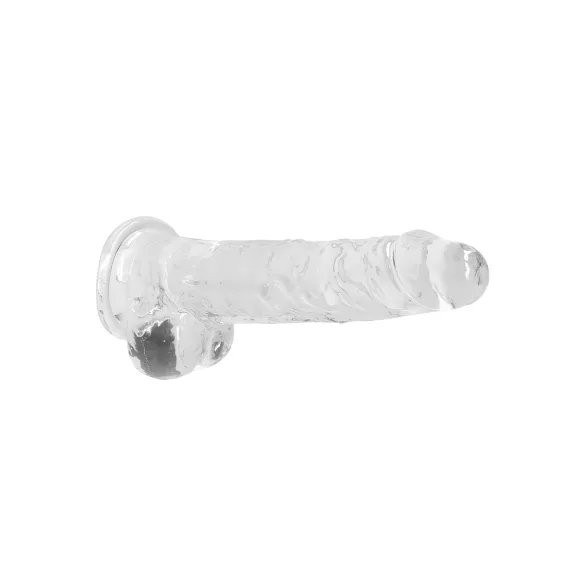 REALROCK - gjennomsiktig, naturtro dildo - gjennomsiktig (19 cm)