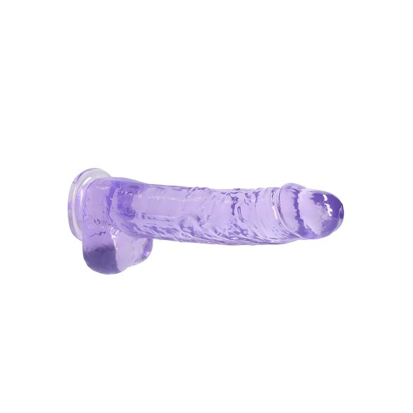 REALROCK - gjennomsiktig realistisk dildo - lilla (22cm)