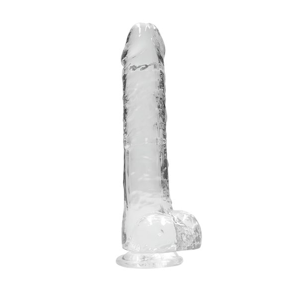REALROCK - gjennomsiktig naturtro dildo - klar (22 cm)