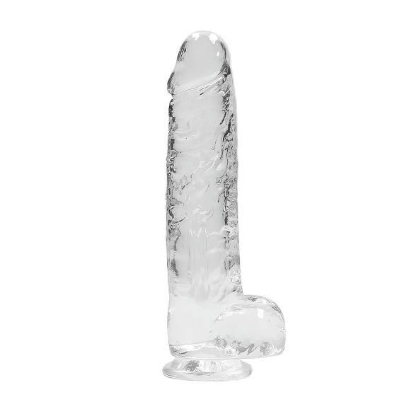 REALROCK - gjennomsiktig naturtro dildo - klar (22 cm)