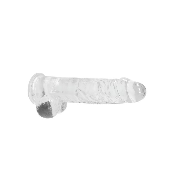 REALROCK - gjennomsiktig naturtro dildo - klar (22 cm)