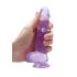 REALROCK - Gjennomsiktig Naturtro Dildo - Lilla (15 cm)
