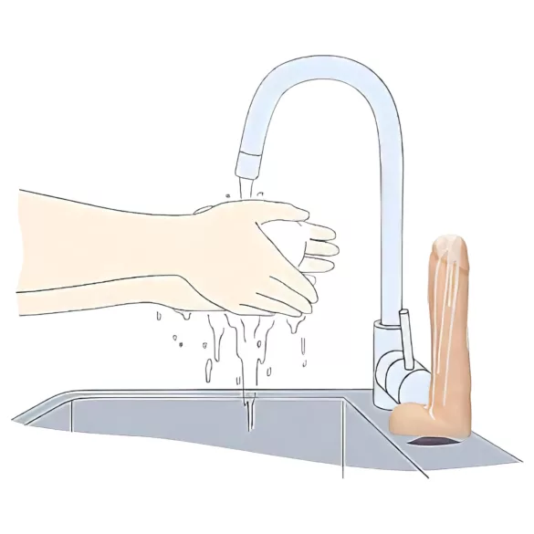 S-Line - Dicky Cum - såpepenis med testikler - naturell (250 g)