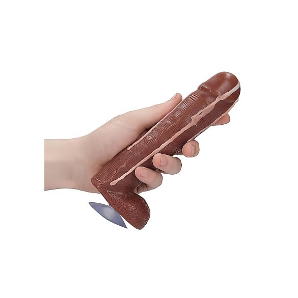 Dicky Cum - såpe med penis og testikler - brun (250g)