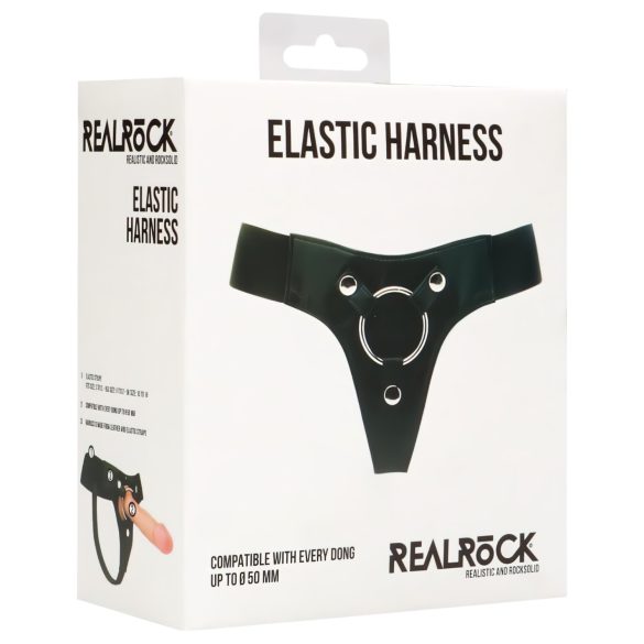 REALROCK Elastisk - justerbar underdel for strap-on (svart)