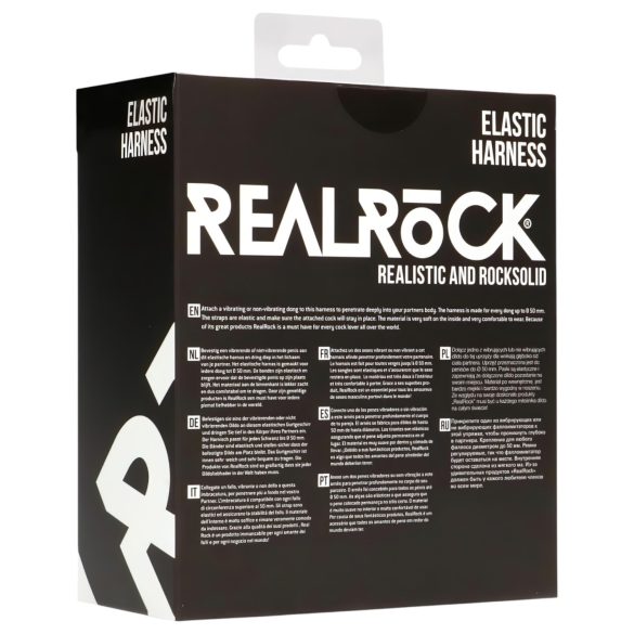 REALROCK Elastisk - justerbar underdel for strap-on (svart)