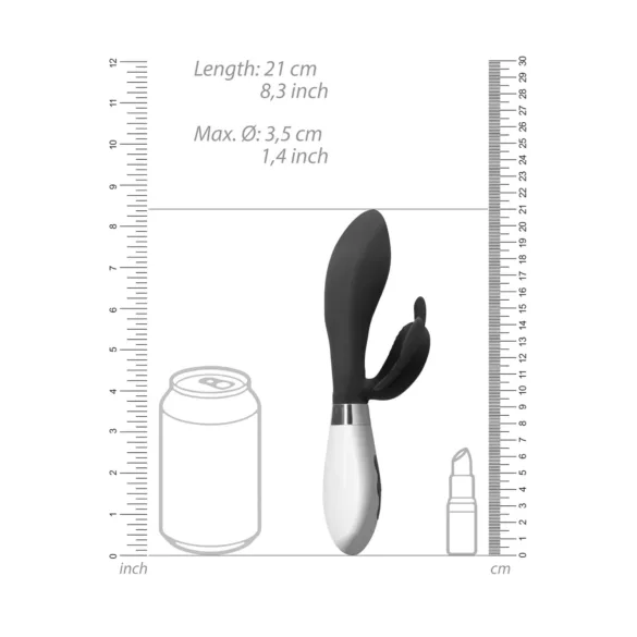Alexios - Sommerfugl, klitorisvibrator med arm (svart)