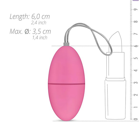 Easytoys - 7-rytmer trådløst vibrasjonsegg (rosa)