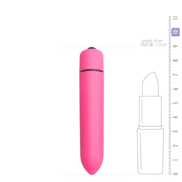 Easytoys Bullet - vanntett minivibrator (rosa)
