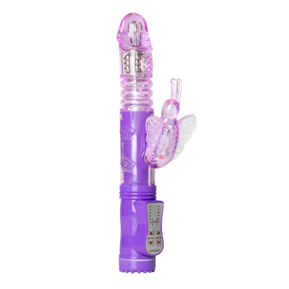 Easytoys Butterfly - roterende-pulserende vibrator (lilla)