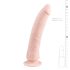 Easytoys - sugekopp 100% silikon dildo (21 cm) - naturtro
