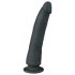 Easytoys - sugekopp 100% silikon dildo (21 cm) - svart
