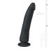 Easytoys - sugekopp 100% silikon dildo (21 cm) - svart