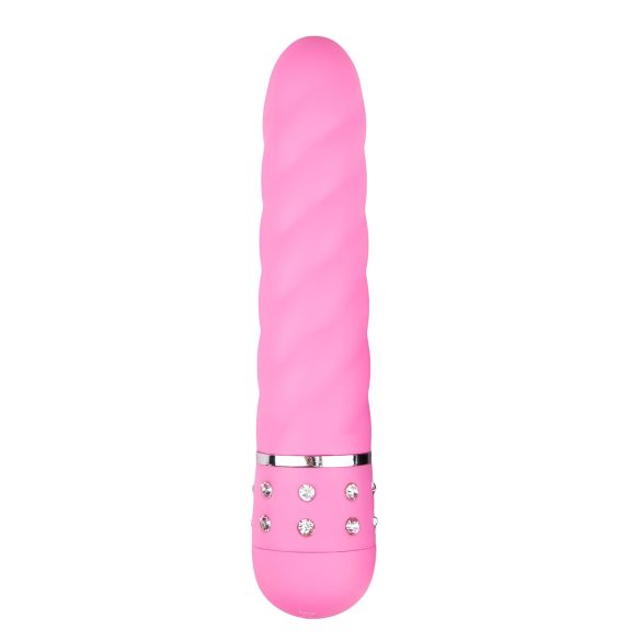 Easytoys Diamond - tvistet stavvibrator (rosa)