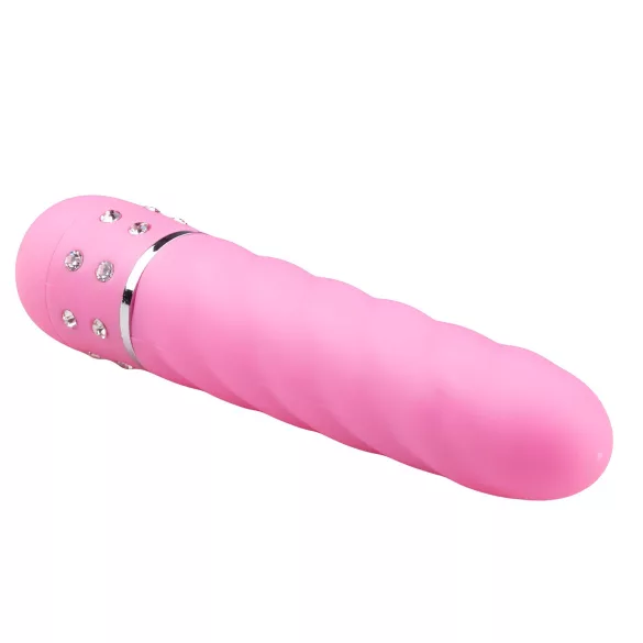 Easytoys Diamond - tvistet stavvibrator (rosa)