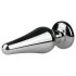 Easytoys Metall No.11 - rosa juvel analplugg - sølv (3,5cm)