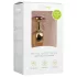 EasyToys Metal No.1 - analplugg med lilla stein, kjegleformet (gull, 2,5 cm)